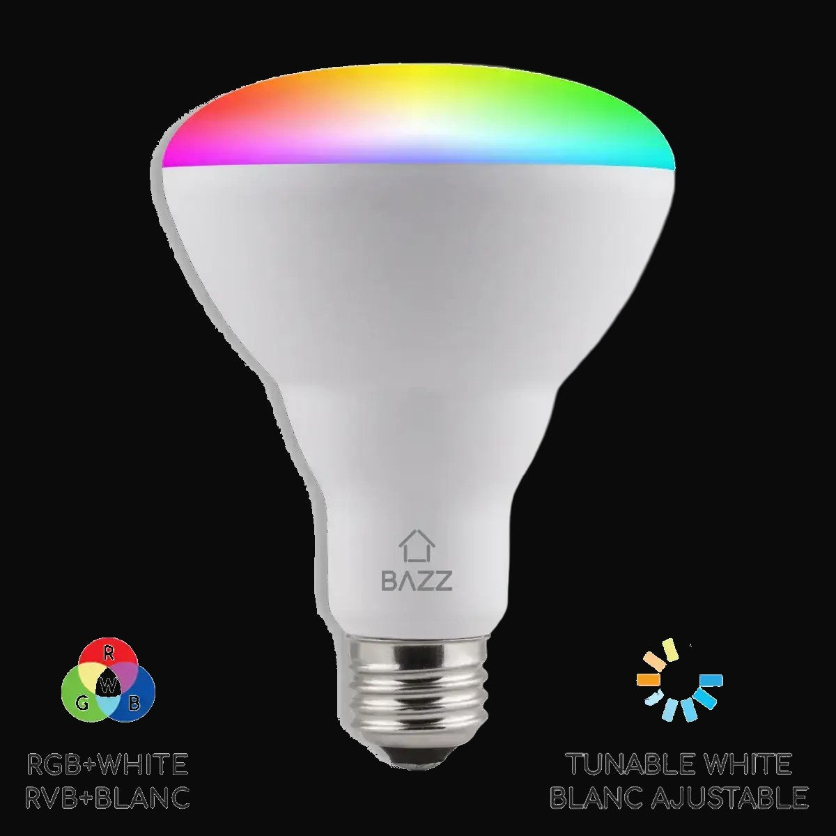 Ampoule DEL BR30 RGB Wi-Fi intelligente