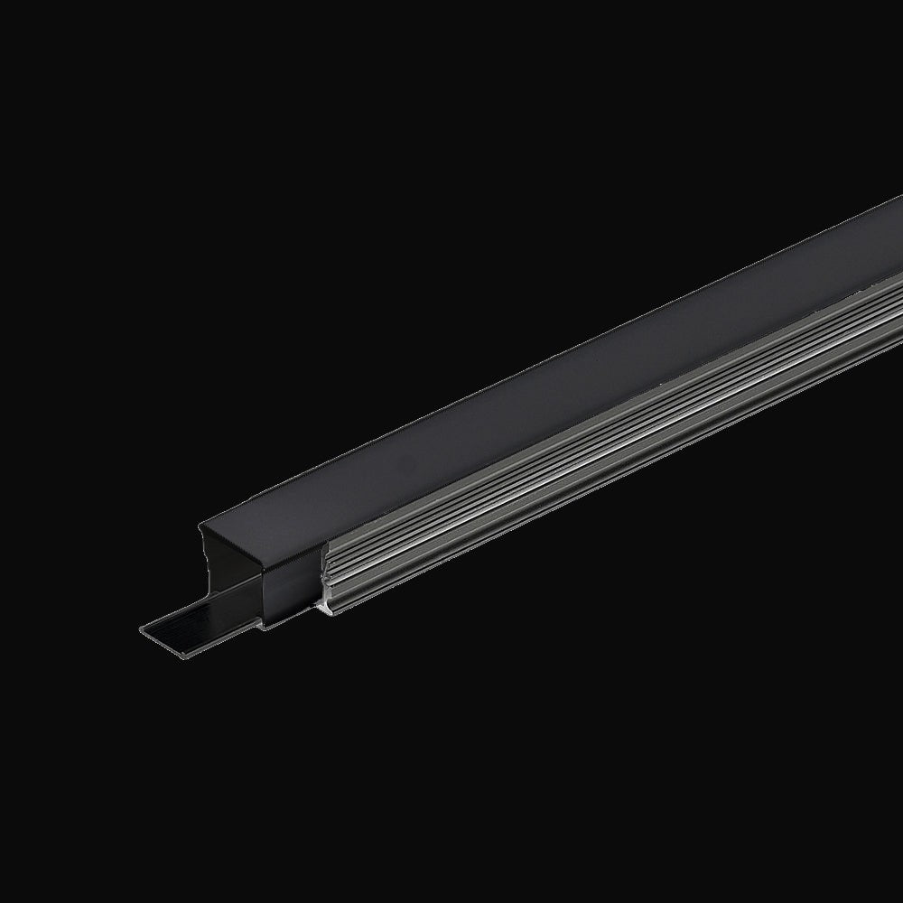 Profilé d'aluminium étanche 1217 avec 6 embouts silicone, boîtier PC IP65, 8 pi
