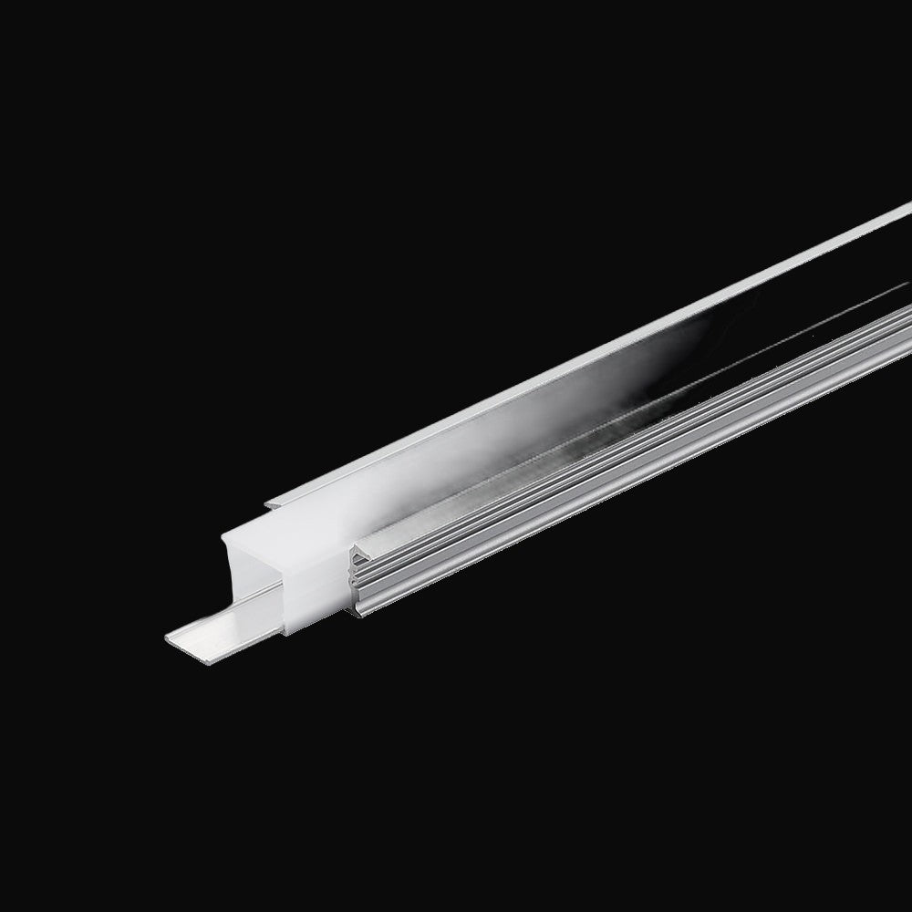 Profilé d'aluminium étanche 1217A avec 6 embouts, boîtier PC IP65 blanc