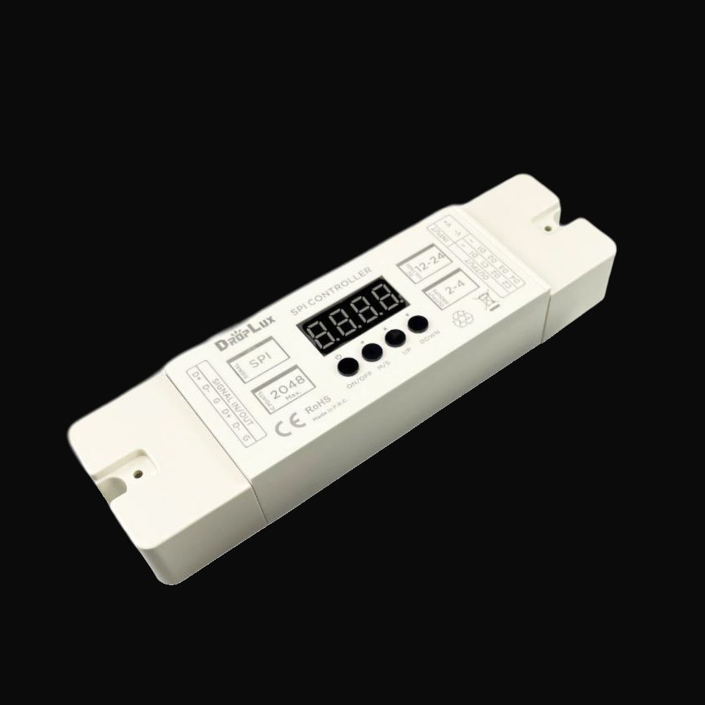 Contrôleur RF 2,4 GHz pour ruban DEL SPI (effet poursuite), 2048 pixels max, 12/24 V c.c.
