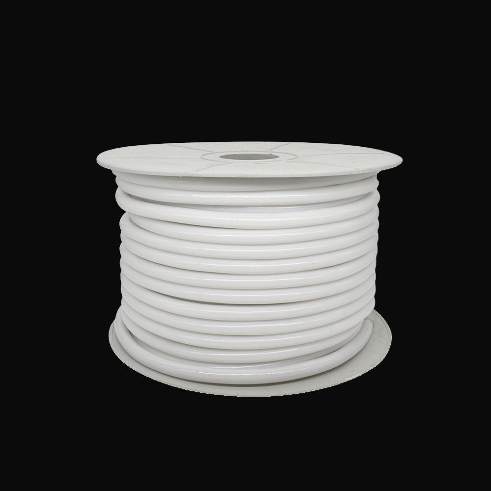 Ruban DEL haute tension 360°, 7 W/m, 110 V, IP65, rouleau de 30 m, 400 lm/m, Ø 13 mm, 3000K
