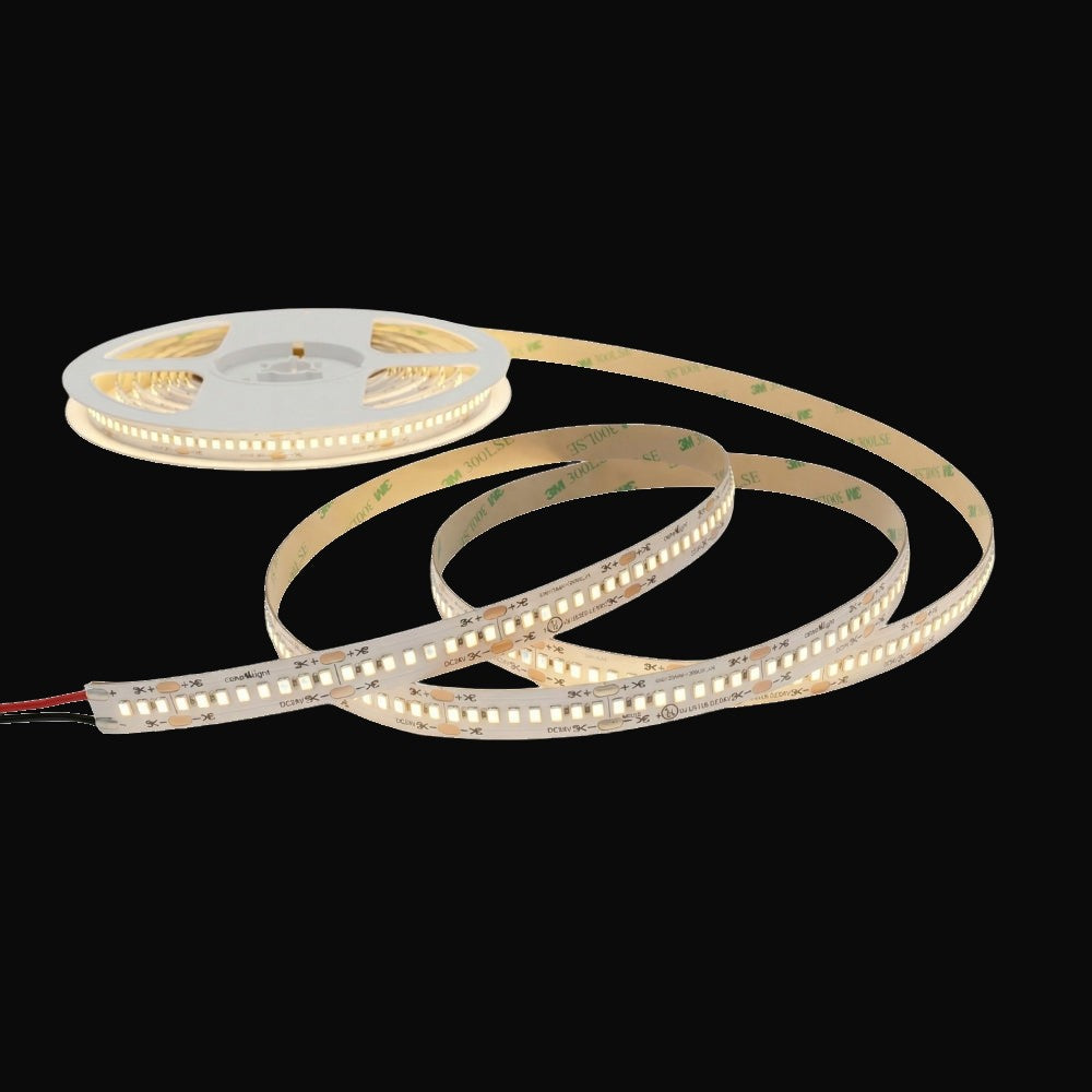Ruban DEL SMD haut rendement 12 mm, 240 DEL/m, 21,6 W/m, 2592 lm/m, rouleau de 5 m, IP20, 4000K