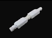 Accessoire rail 3 fils en surface – connecteur droit flexible, blanc et noir
