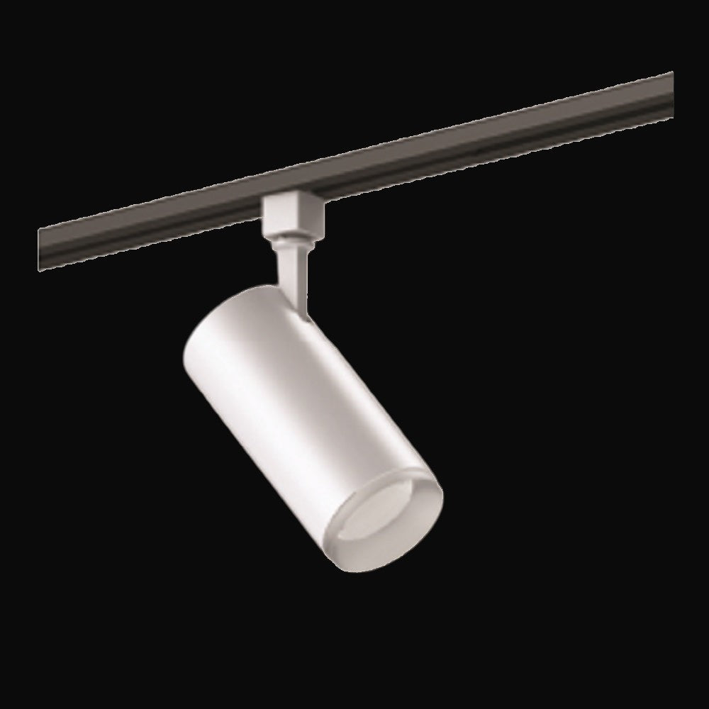 Projecteur sur rail DEL 3 fils 10 W, 5CCT, 120 V c.a., 1000 lm, IRC>90, 30°, gradable triac, blanc