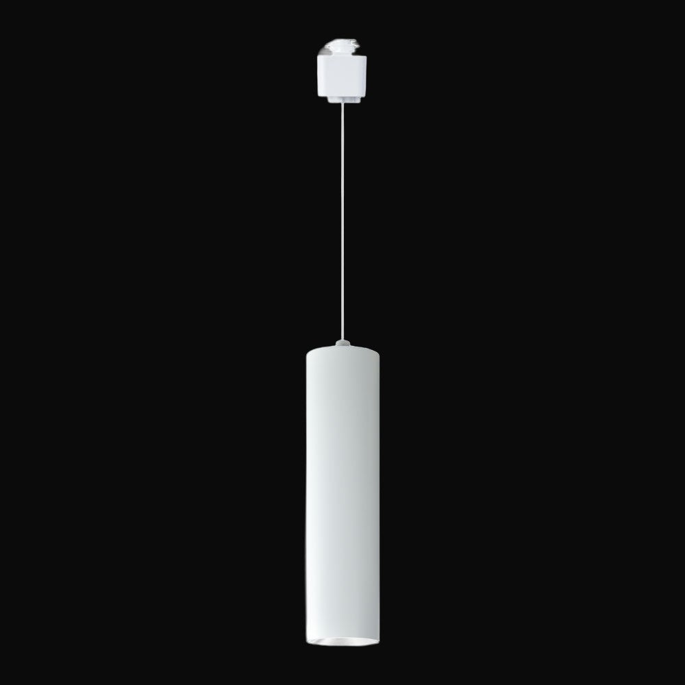 Suspension sur rail DEL Halo 32°, L 300 mm, COB, IRC>90, 3CCT, 800 lm, gradable triac, cETL, blanc