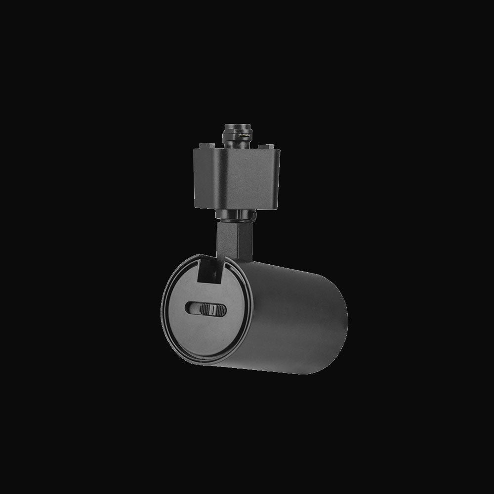 Projecteur sur rail DEL DOB 3 fils 10 W, 5CCT, 120 V c.a., 900 lm, IRC>90, 45°, gradable triac, corps noir