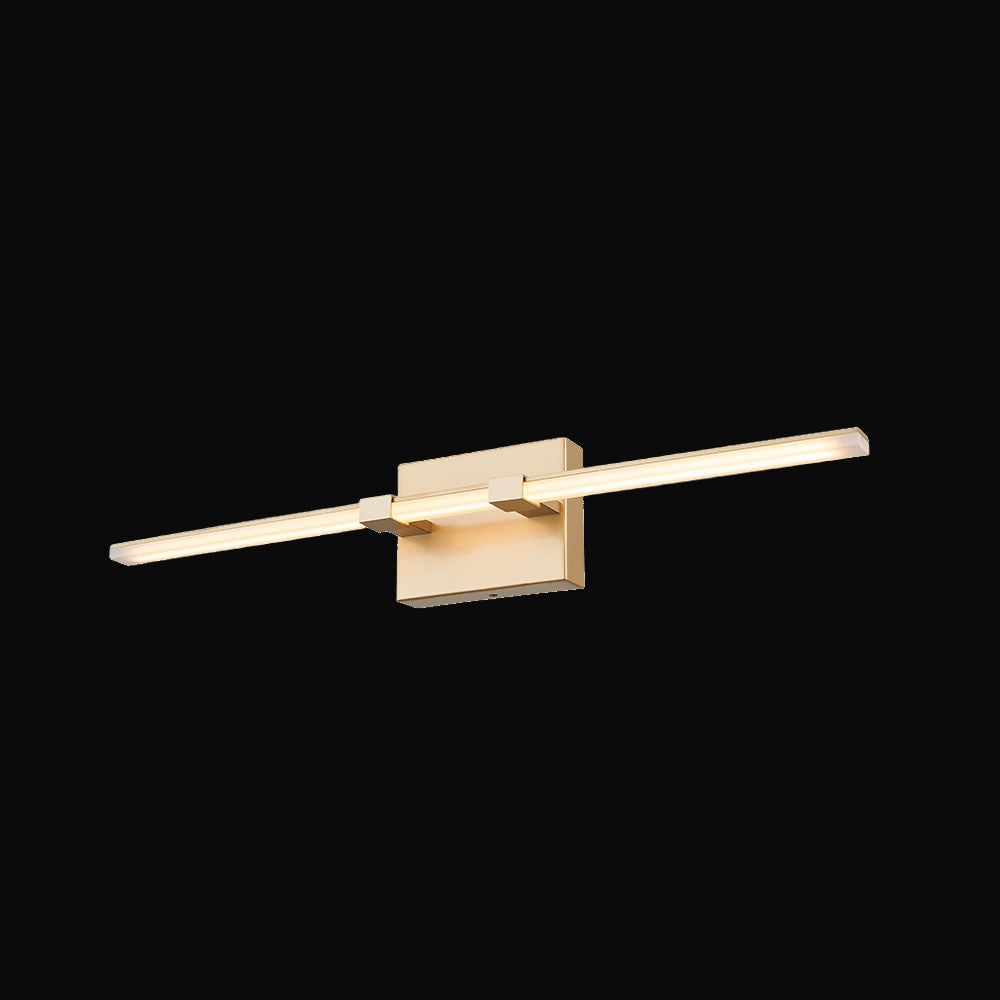Applique de salle de bain 1334L, 26,77 po, 26 W, 5CCT, puce DEL Osram, emplacement humide, or