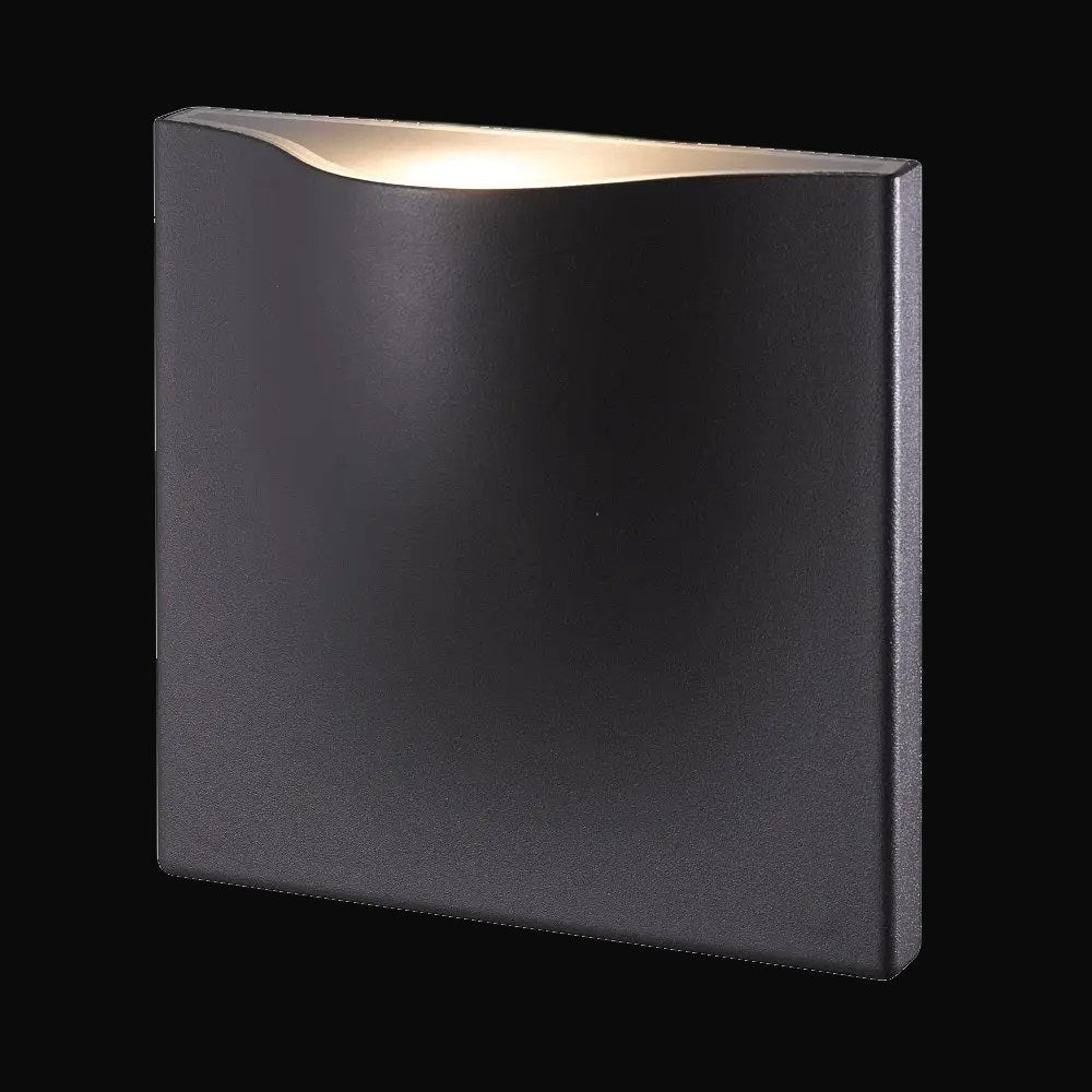 Applique murale en surface 1143, 15 W, 752 lm, IRC>80, 97°, 110-220 V c.a., 3000K, IP54, noire – garantie 3 ans