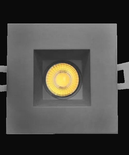 Panneau encastré mince 2 po 3CCT carré ajustable