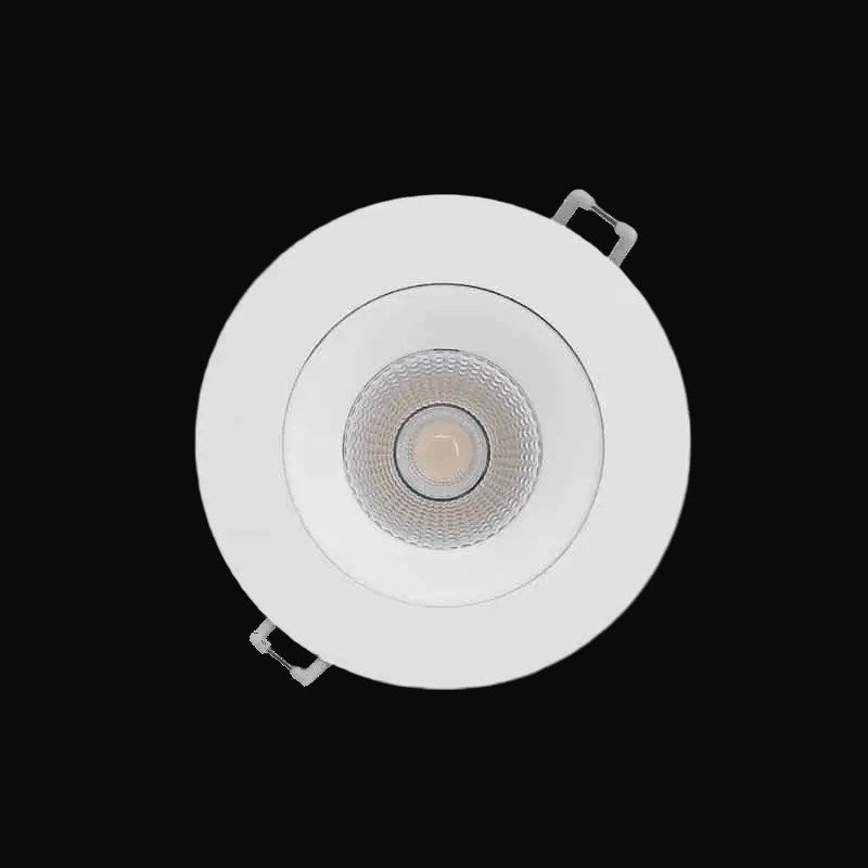 Encastré orientable en retrait 3,5 po 3CCT rond, blanc