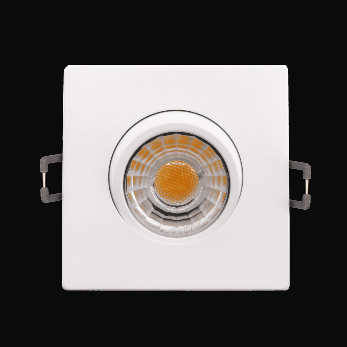 Encastré orientable (eyeball) 3 po rond et carré VO-GSP3W8-120-D-5WAY (blanc ou noir)