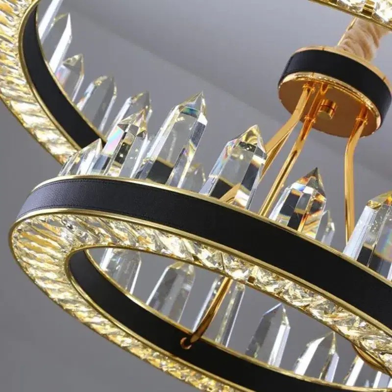 Lustre Villa en cristal 2 étages – vue 3