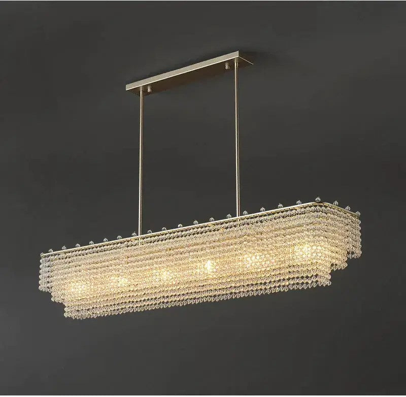 Lustre de salle à manger Alleri en cristal – vue 3
