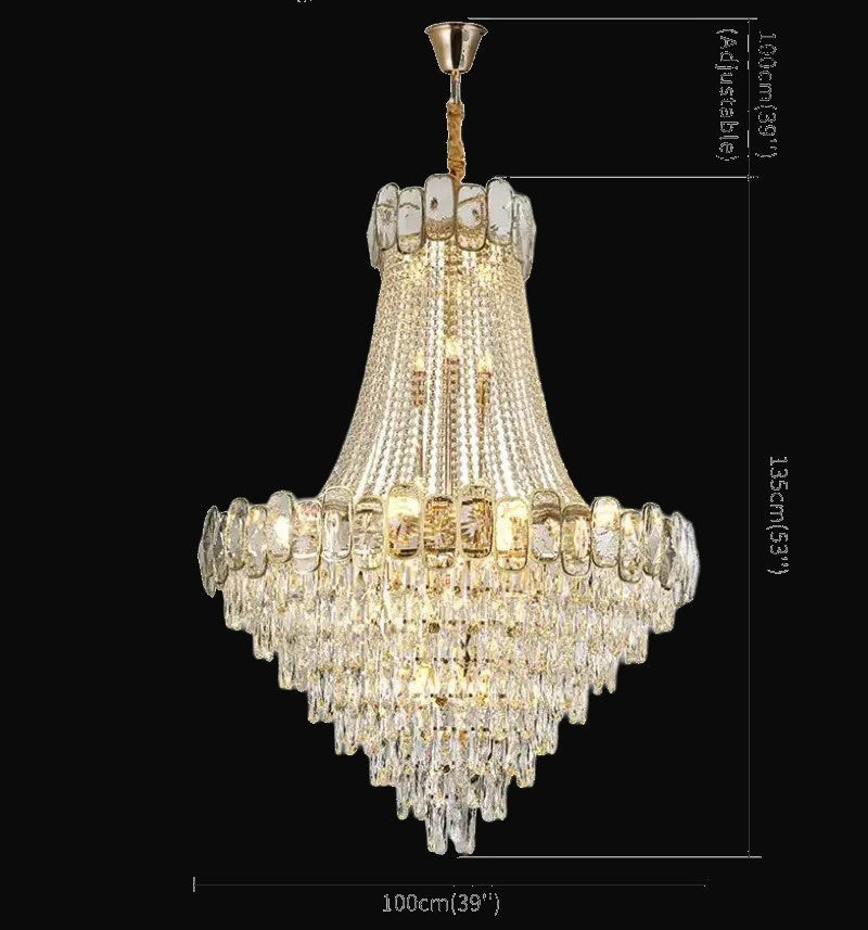 Lustre Bacci en cristal, noir – vue 2