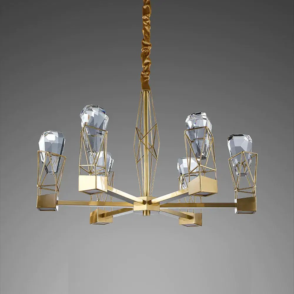 Lustre Villa 8 lumières en cristal