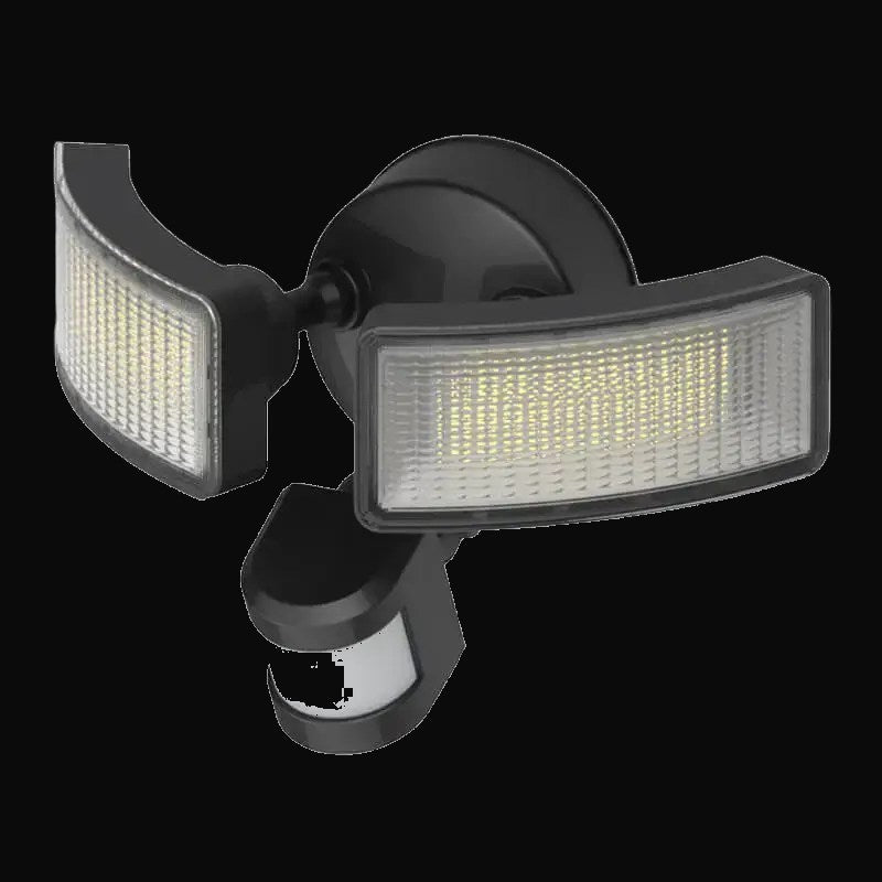Luminaire de sécurité à détecteur de mouvement, 120 V, 2 x 12 W, 5000K