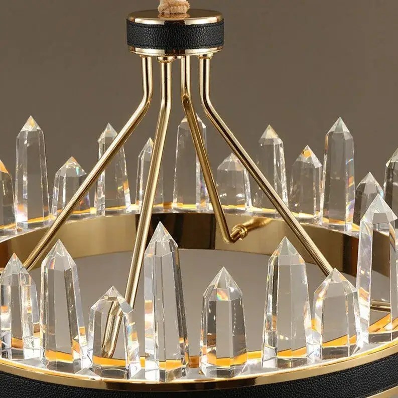 Lustre Villa en cristal 2 étages – vue 2