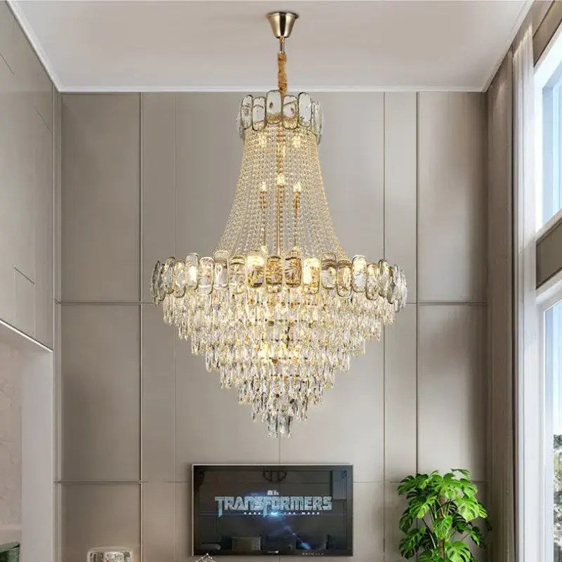 Lustre Bacci en cristal, noir