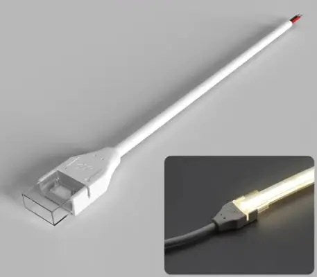Accessoire ruban CSP étanche IP67 8 mm – connecteur fil à ruban, 2 broches