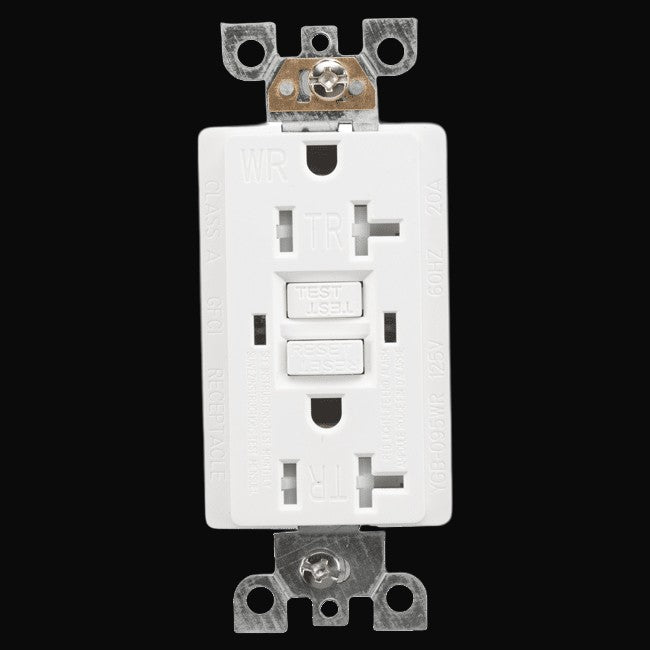 Prise DDFT résistante aux intempéries YGB-095WR (blanc ou noir)