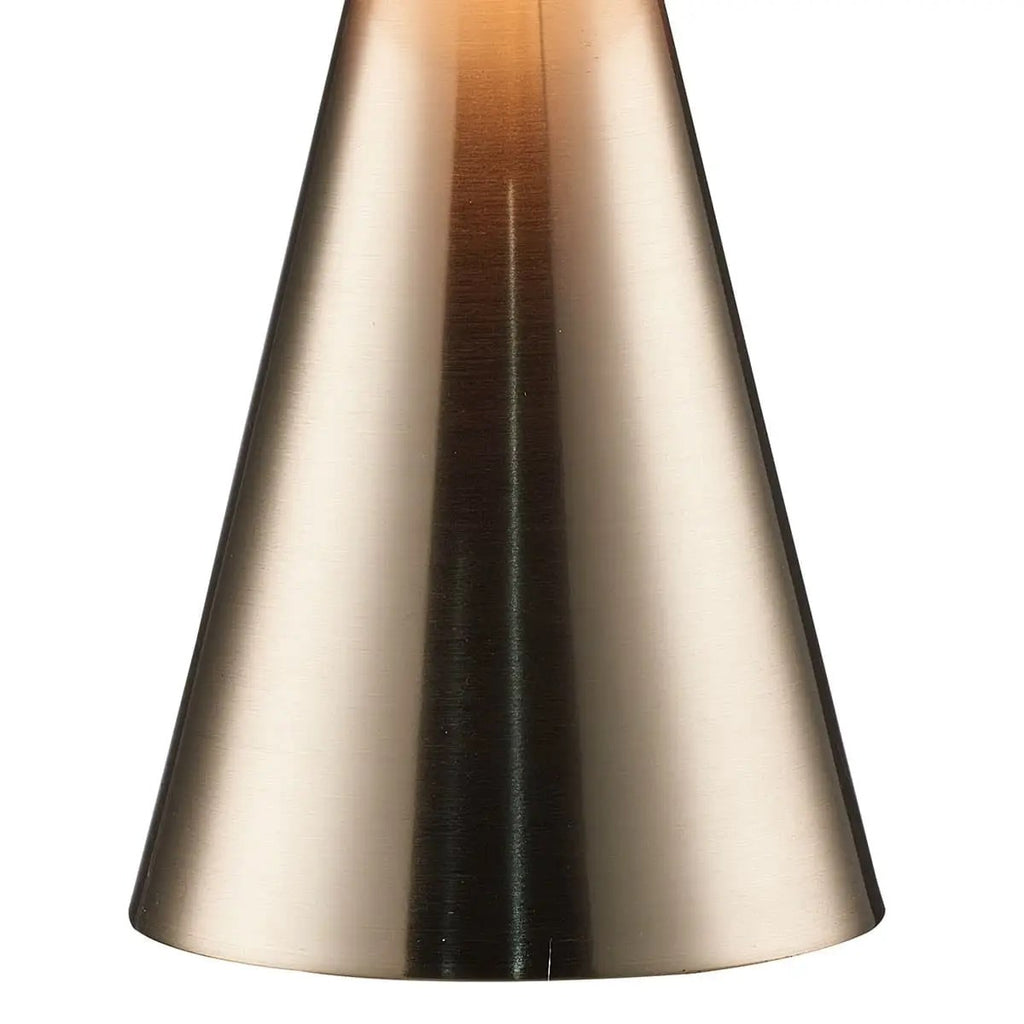 Lampe de table en métal 18 po – acier brossé – vue 2