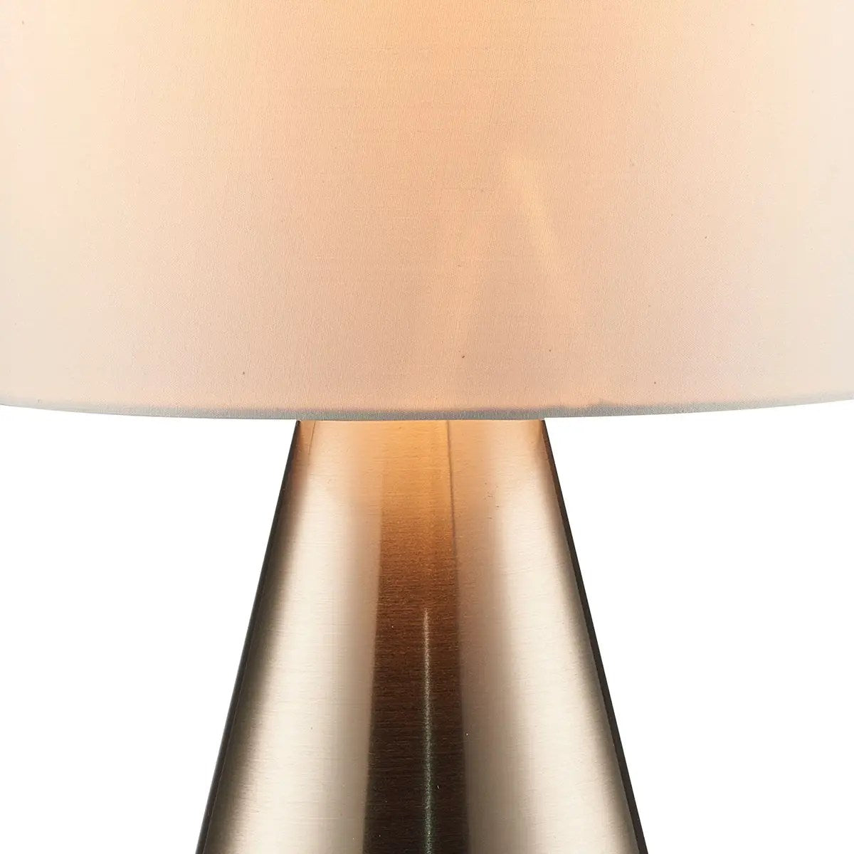 Lampe de table en métal 18 po – acier brossé – vue 3