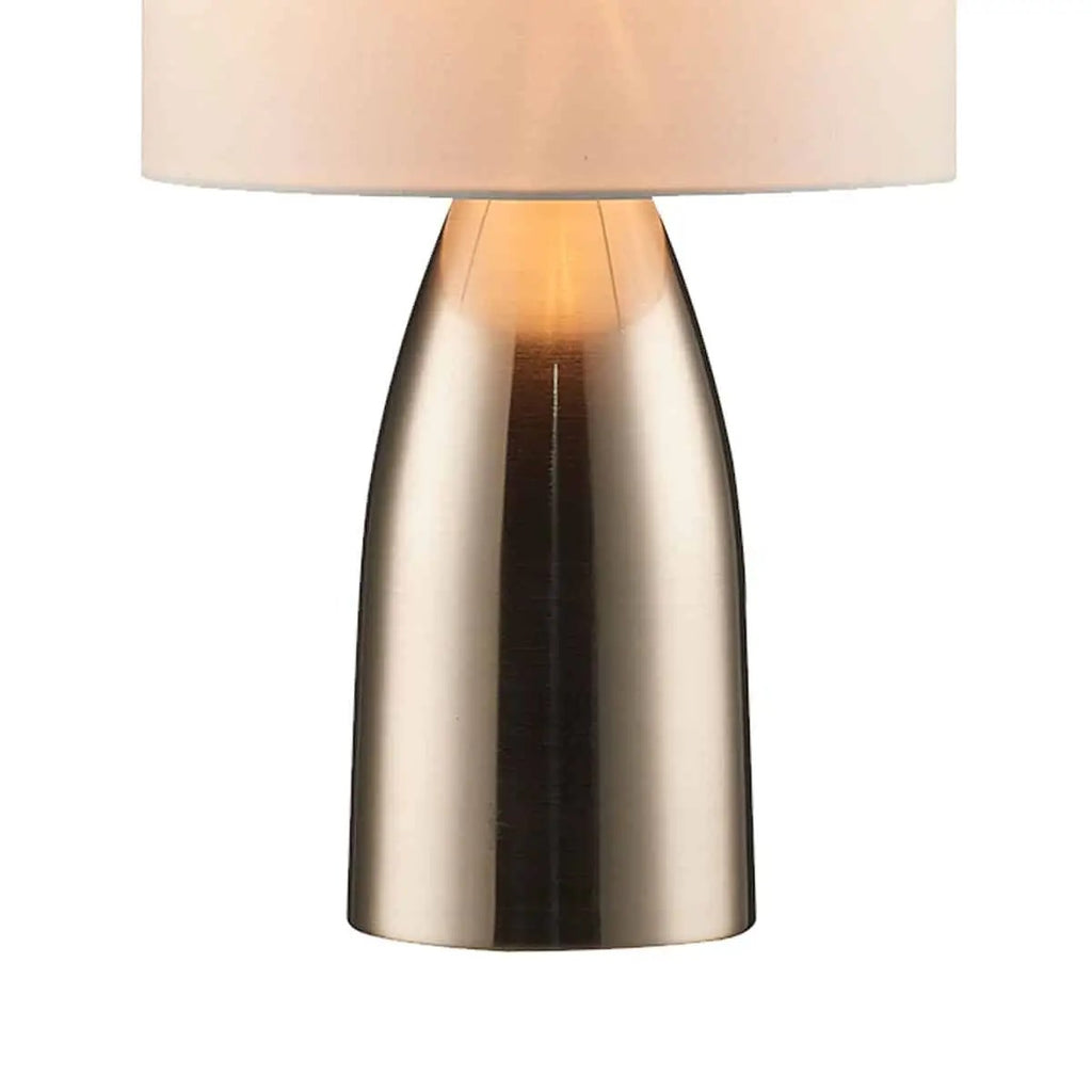 Lampe de table en métal 18 po – acier brossé – vue 3