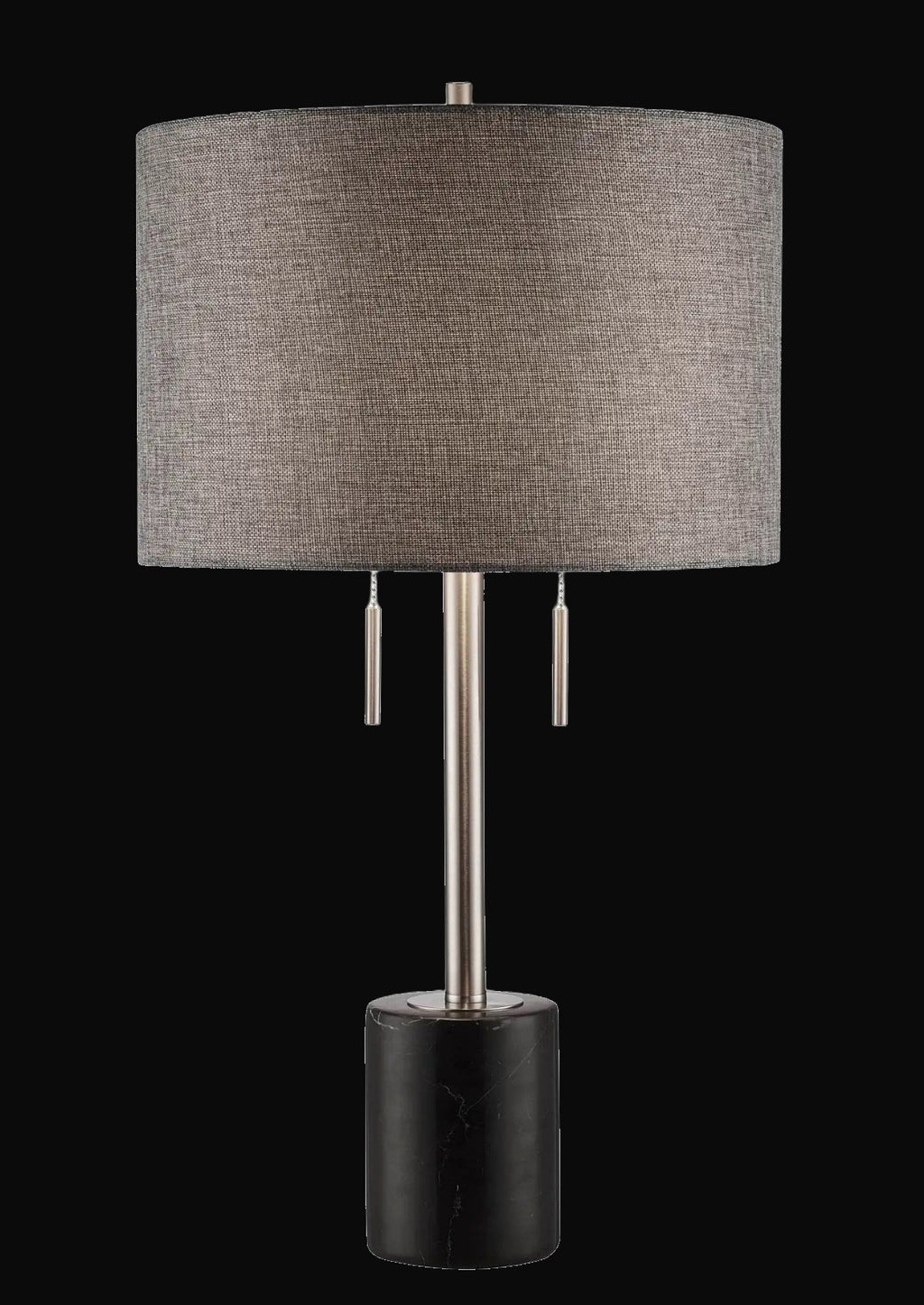 Lampe de table 28 po – marbre noir – vue 2