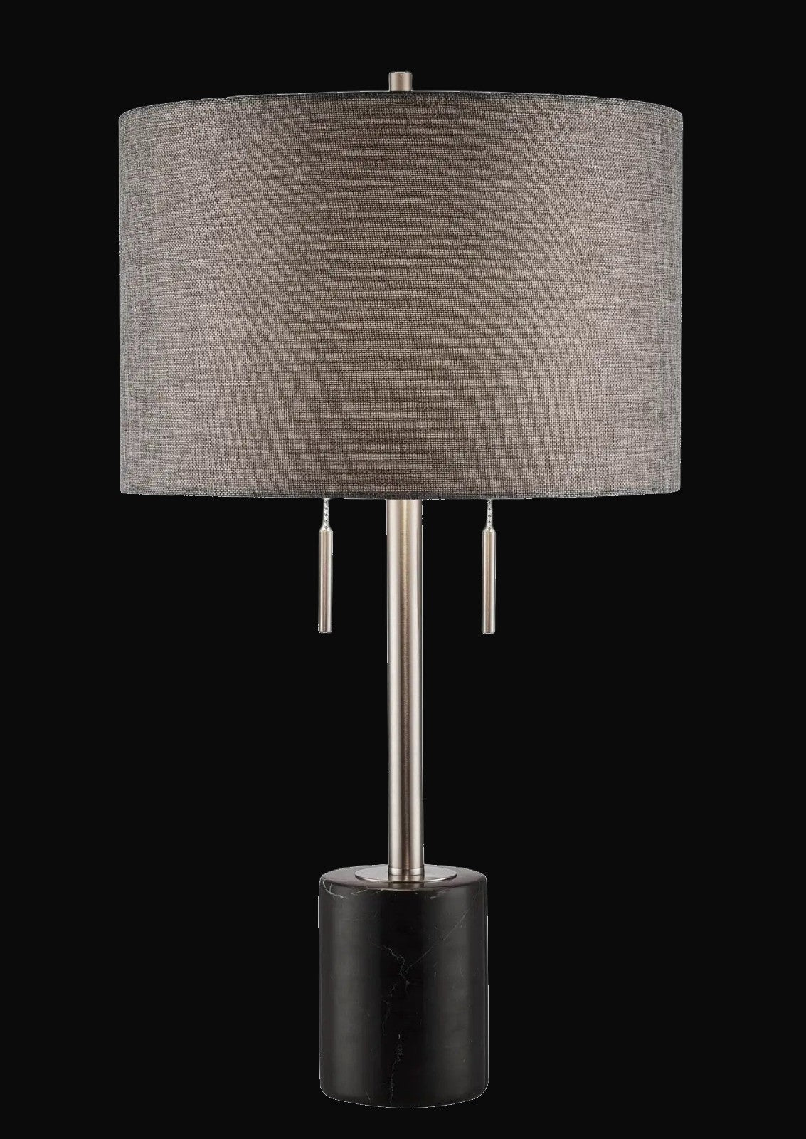 Lampe de table 28 po – marbre noir – vue 2