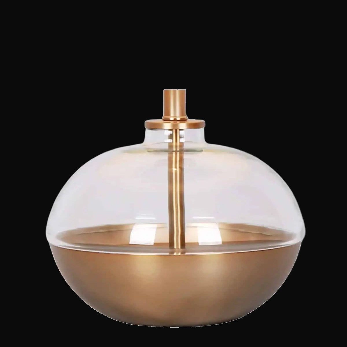Lampe de table en verre clair Ø 18 po – vue 2