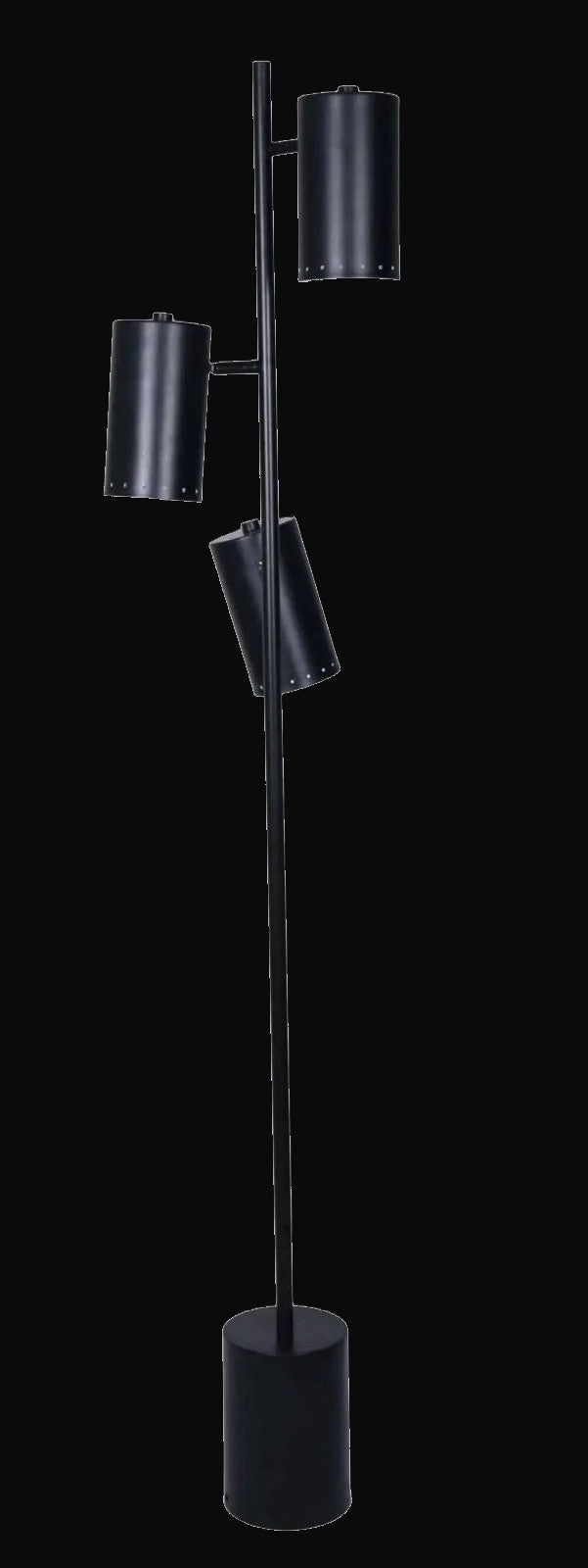 Lampadaire 3 lumières, noir mat – vue 2