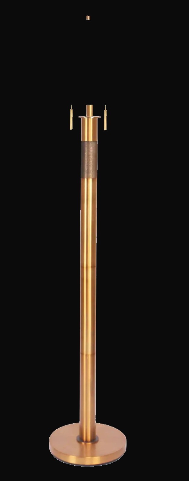 Lampadaire 61,5 po, laiton bruni