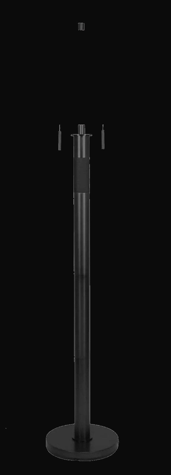 Lampadaire 61,5 po, noir mat