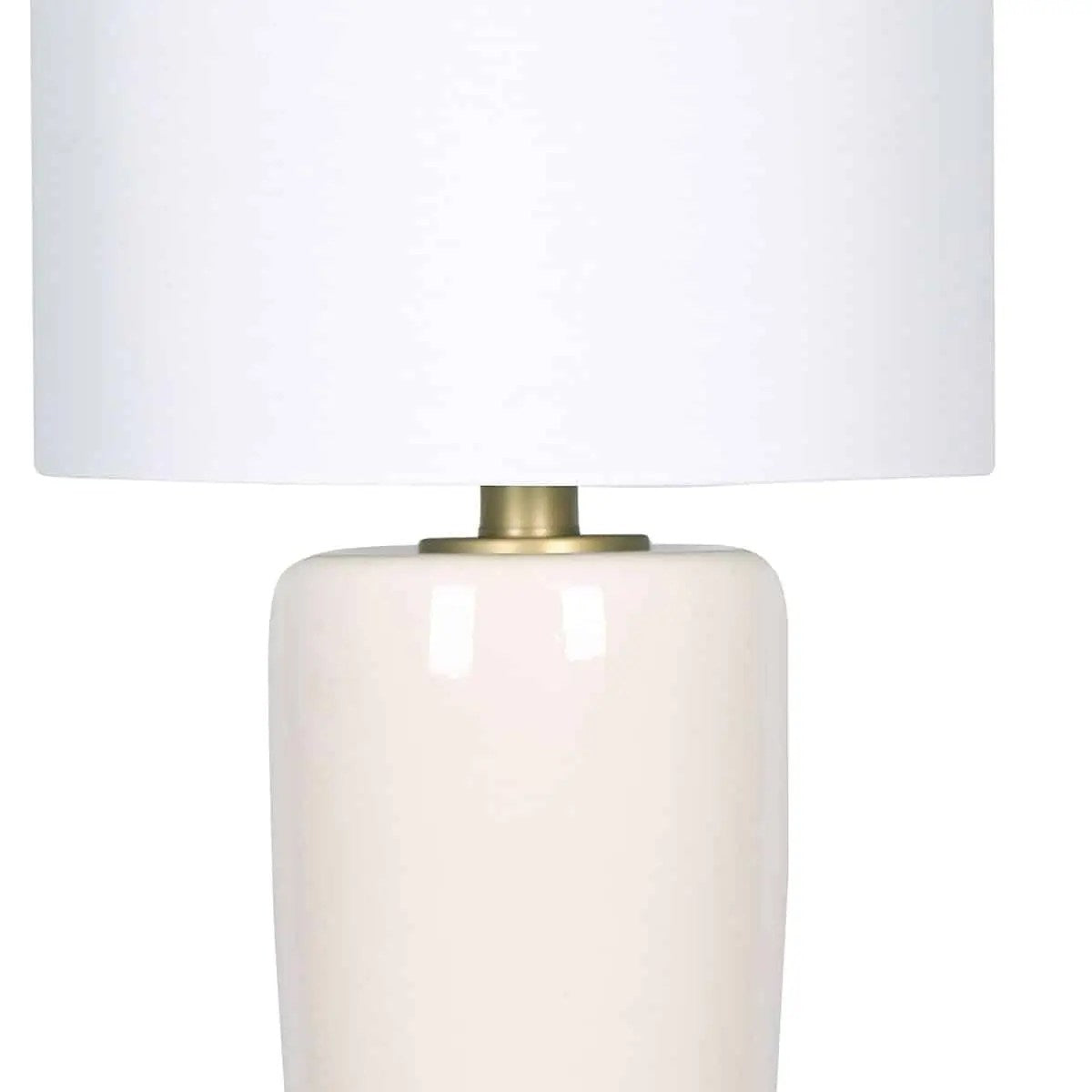 Lampe de table arquée bois et ciment 21,5 po – vue 2