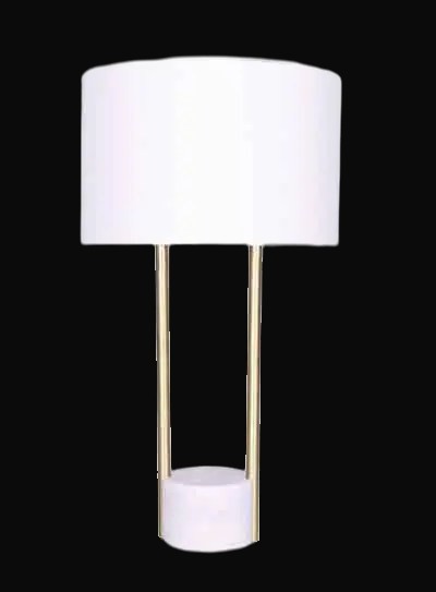 Lampe de table marbre et métal 25 po – vue 2
