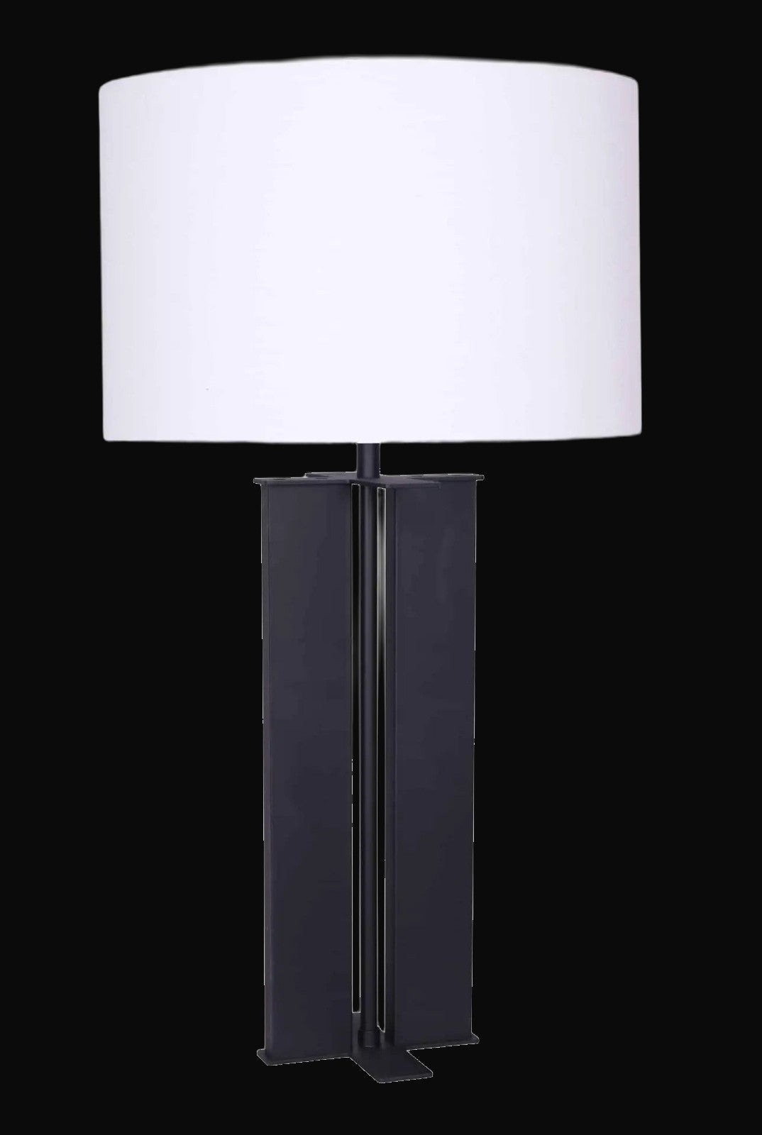 Lampe de table Karson 27 po H, noir mat