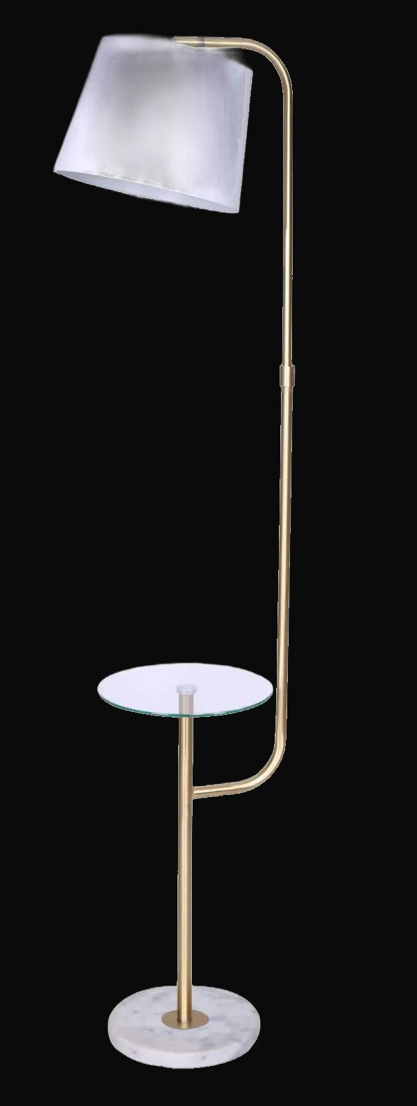 Lampadaire 60 po H, or antique brossé