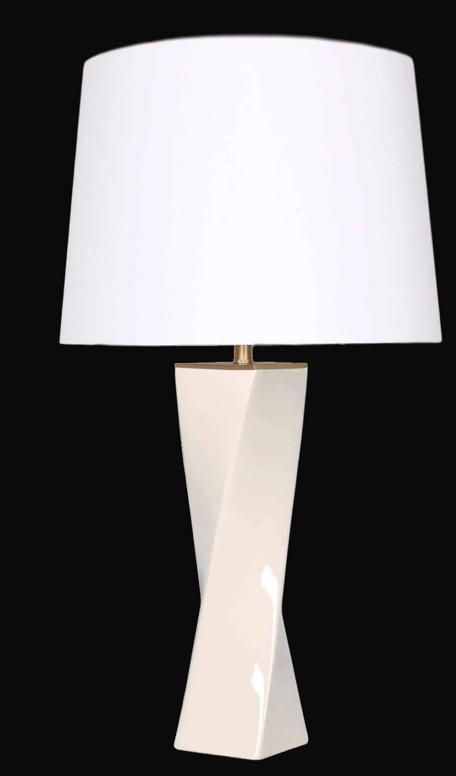 Lampe en céramique 28 po H, beige