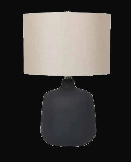 Lampe de table en céramique Iron Ore 19 po H