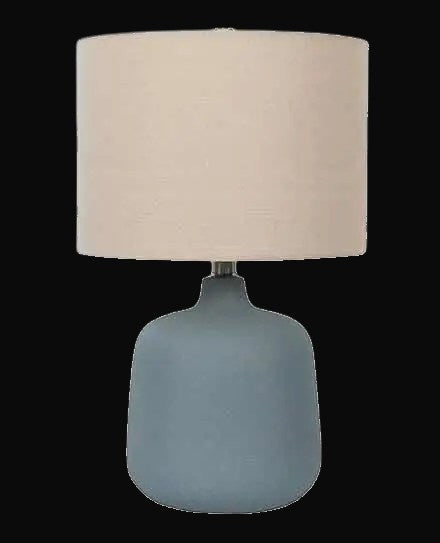 Lampe de table en céramique bleu Stardew 19 po H