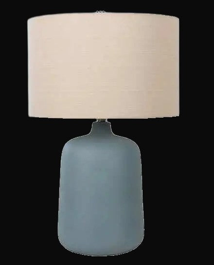 Lampe de table en céramique bleu Stardew 24 po H
