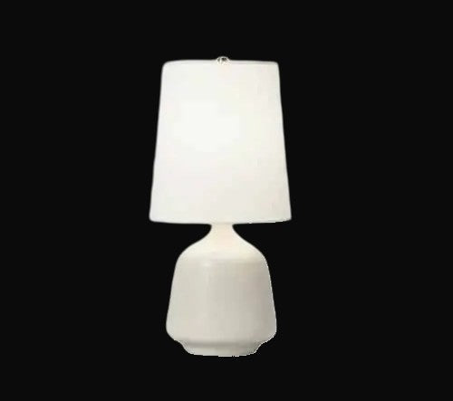 Lampe de table en céramique blanche 21 po H