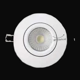Encastré orientable mince/étanche carré 4 po 10 W – VO-GSP4W10-120-D-5WY WH/BK (mince)