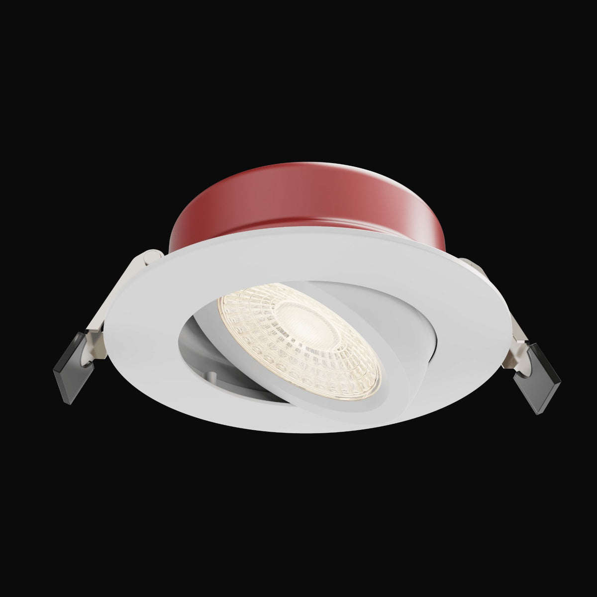 Encastré orientable mince/étanche rond 4 po 10 W – VO-GRP4W10-120-D-5WY WH/BK (mince)
