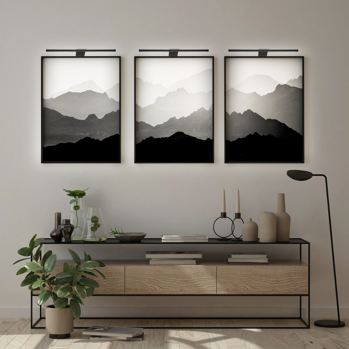 Éclairage DEL sous-armoire, noir – photo 4