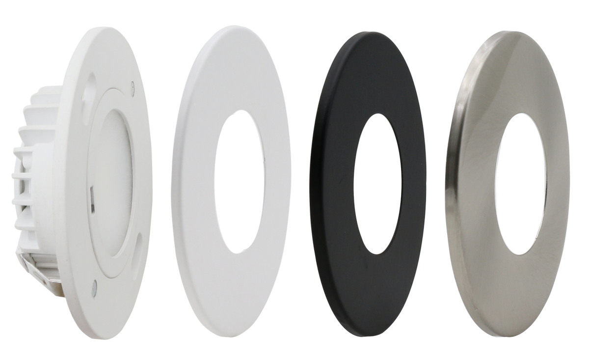 RLDL-346 encastré ajustable 3CCT 3000K, 4000K, 5000K (blanc/noir/nickel brossé/chrome)