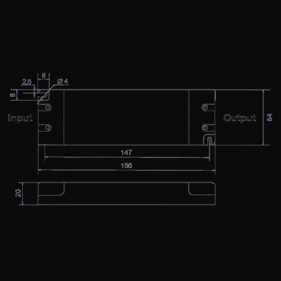 Pilote gradable triac 24 V c.c., charge max. 25 W – vue 2