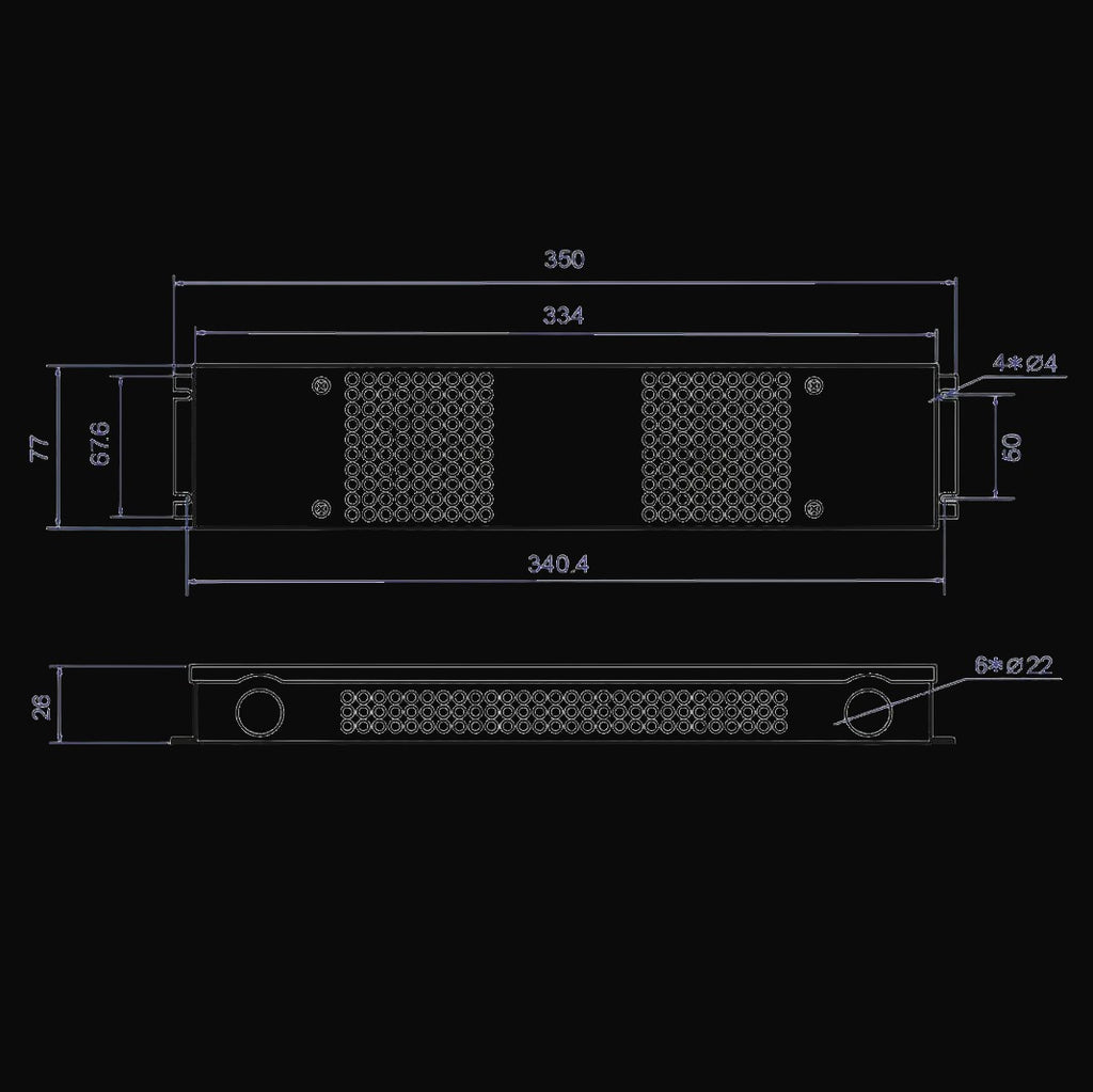 Pilote gradable triac 24 V c.c., charge max. 25 W – vue 3