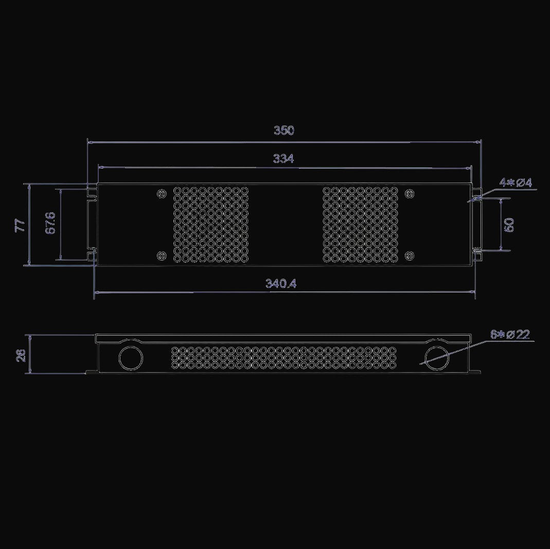 Pilote gradable triac 24 V c.c., charge max. 25 W – vue 3