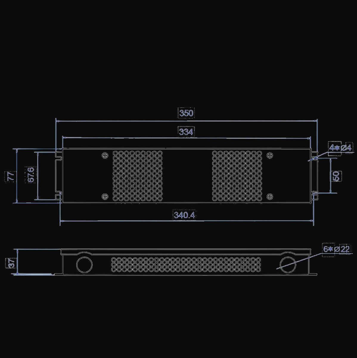 Pilote gradable triac 12 V c.c., charge max. 60 W – vue 3
